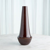 Striped Flair Vase-Garnet- Large-مزهرية مخططة عتيق