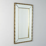 Bamboo Mirror-Antique Brass-مرآة الخيزران-ذهبي عتيق