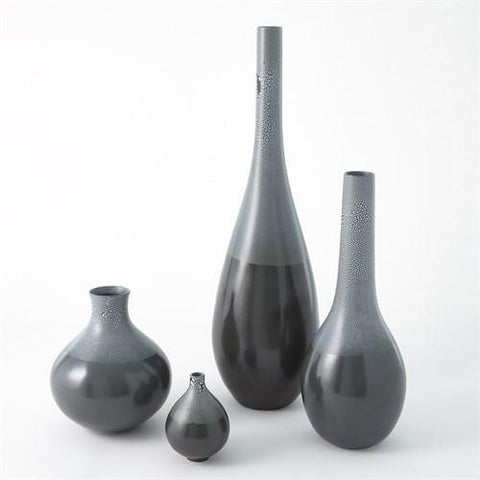 Eggshell Vase-Grey/Blue-Small(مزهريه  قشر البيض - رمادي / أزرق- صغير)