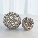 Jali Ball-Antique Nickel- Small-كوره - نيكل عتيق - صغير