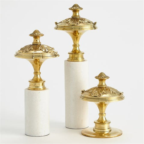 Newel Cap Sculpture-Brass-نحت -نحاس/رخام أبيض