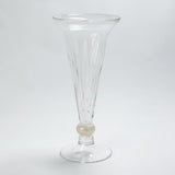 Trumpet Vase-Clear- Small-مزهرية بوق شفاف - صغير