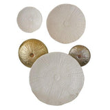 Ceramic Urchin Platter-Matte White-Large(طبق من السيراميك  - مزخرف - أبيض كبير)