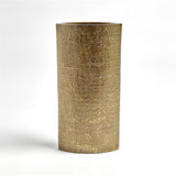 Hemp Etched Vase-Brass-Large size(مزهرية - نحاس - كبير)