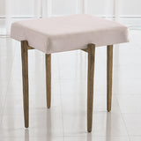 Laforge Bench-Antique Gold w/Muslin Cushion-Small