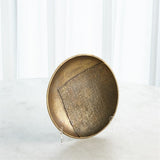 Linen Round Tray-Brass-Med