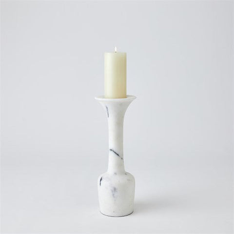 Calyx Candle Holder-White-Lg