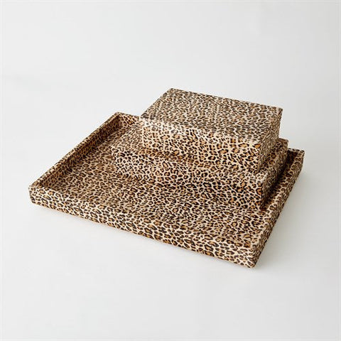 Cheetah Hair-on-Hide Tray