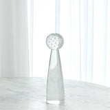 Tower Sphere Obelisk-Spiral Sphere w/Clear Stem-Sm